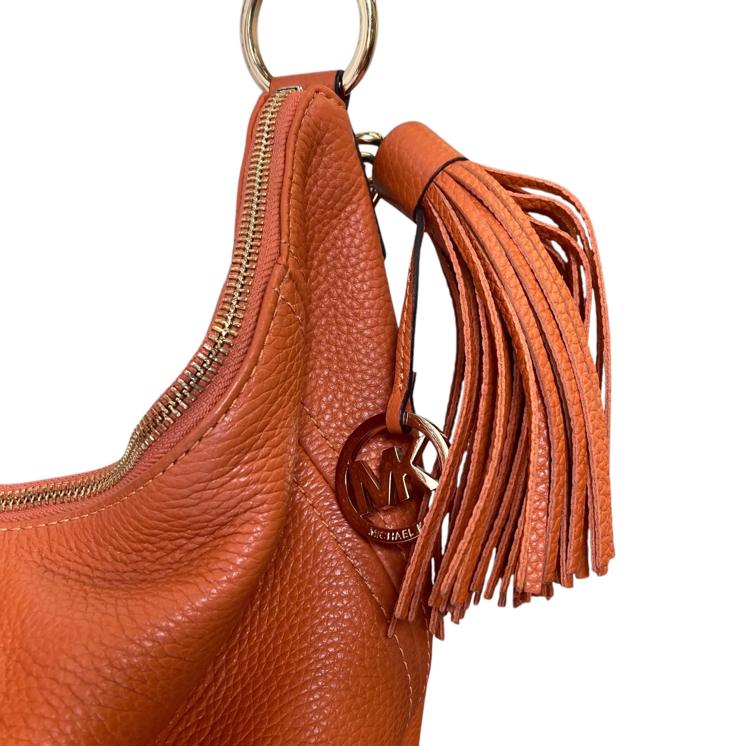 Crossbody Designer By Michael Kors In Orange, Size:Large