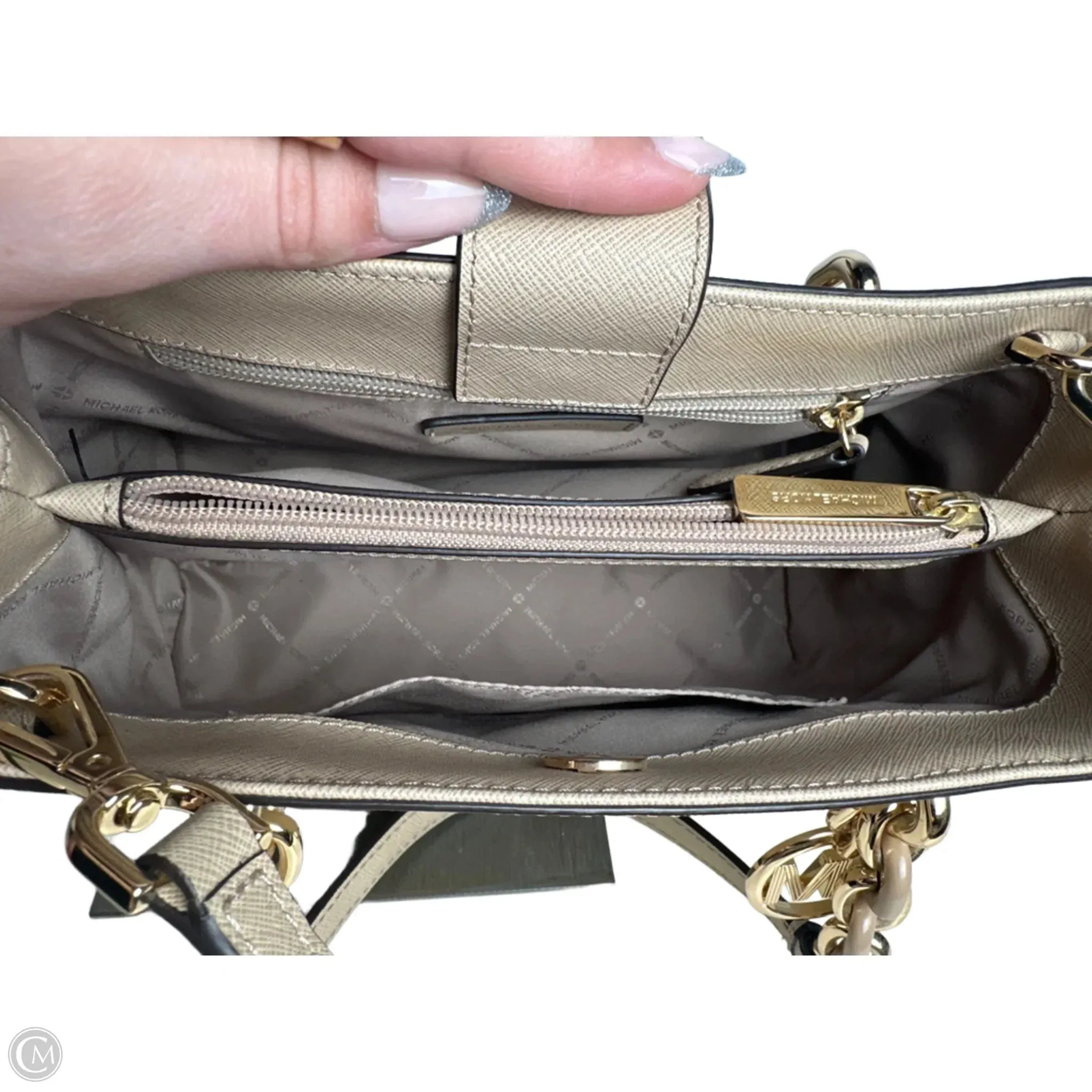 Crossbody Designer By Michael Kors, Size: Medium