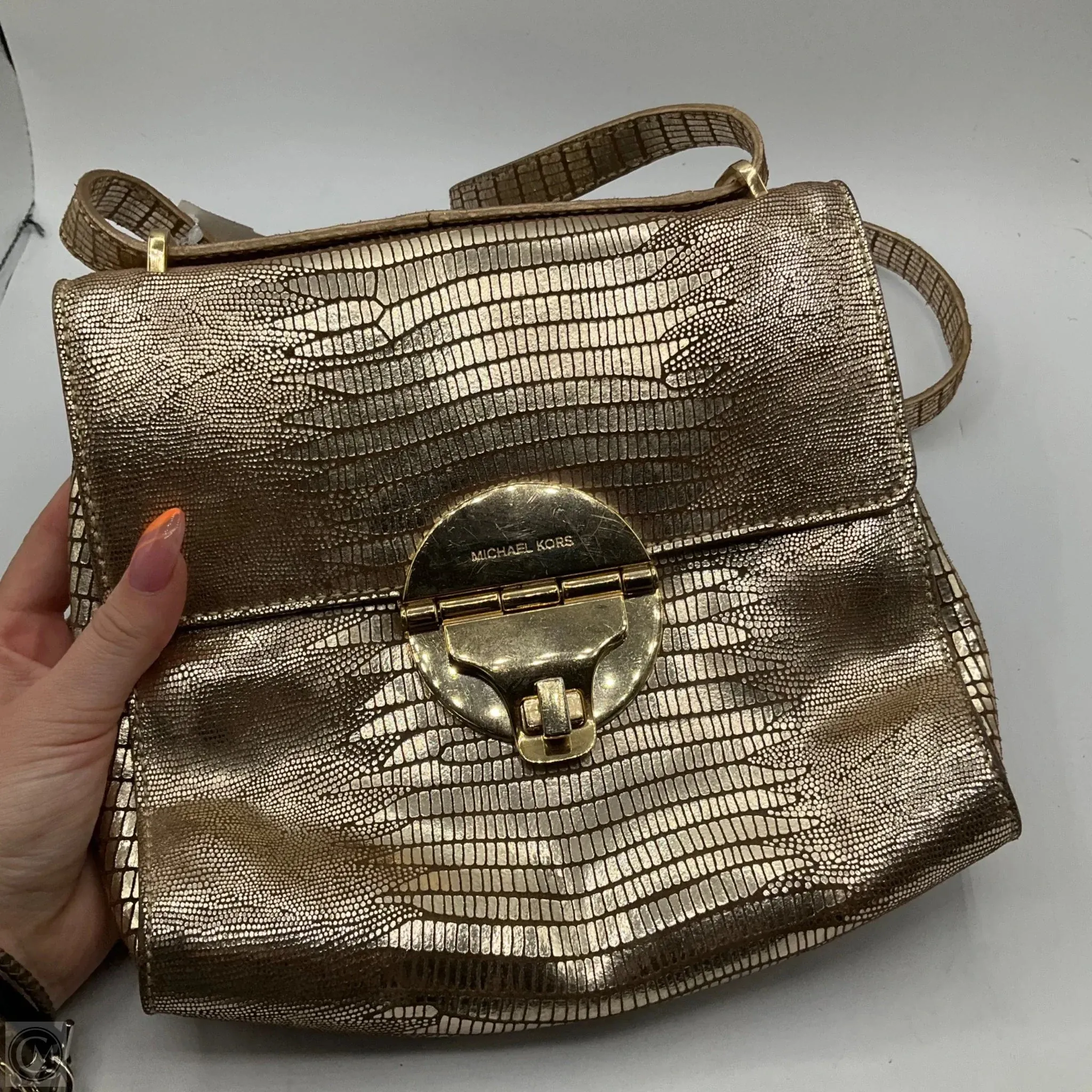 Crossbody Designer By Michael Kors, Size: Medium