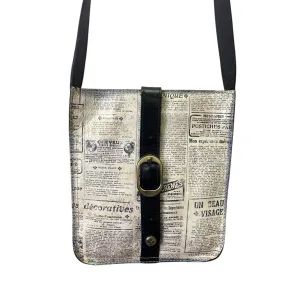 Crossbody Designer By Patricia Nash In Black & Cream, Size:Medium