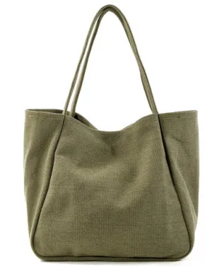 Cute Cotton-Flax Women Mens Tote Bag Shoulder Bag Shopping Bag For Men