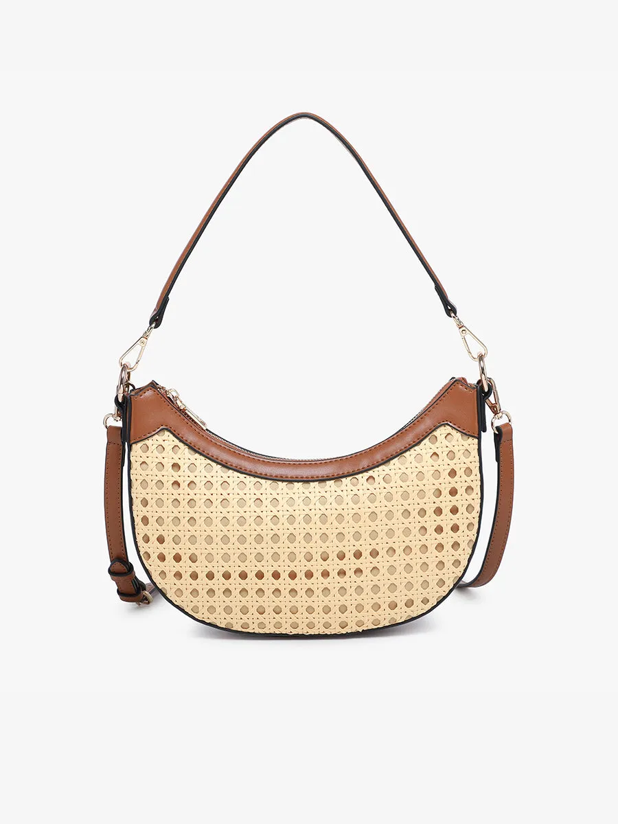 Daisy Vegan Rattan Crossbody