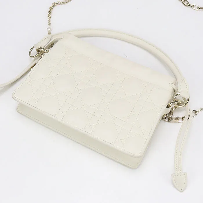 Dior S0981ONMJ_M030 Handbag Lady Dior Millie ChainShoulder bag lambskin white Women