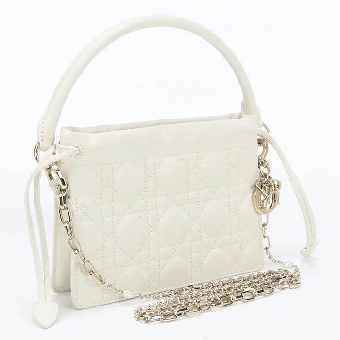 Dior S0981ONMJ_M030 Handbag Lady Dior Millie ChainShoulder bag lambskin white Women