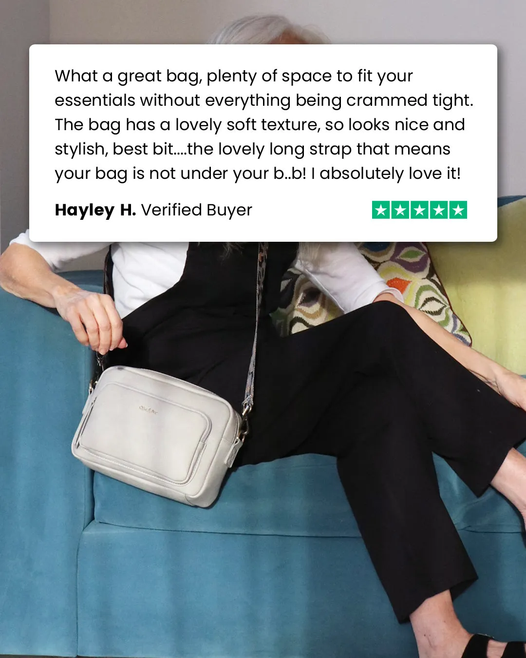 Doyle Crossbody & Purse Bundle - Light Grey
