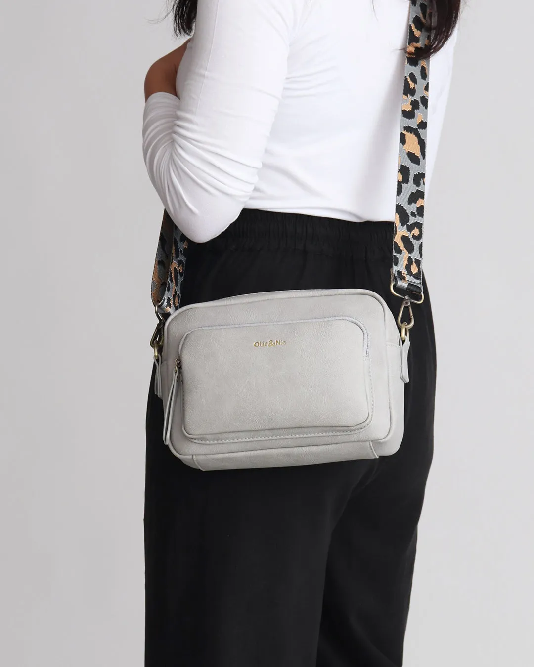Doyle Crossbody & Purse Bundle - Light Grey