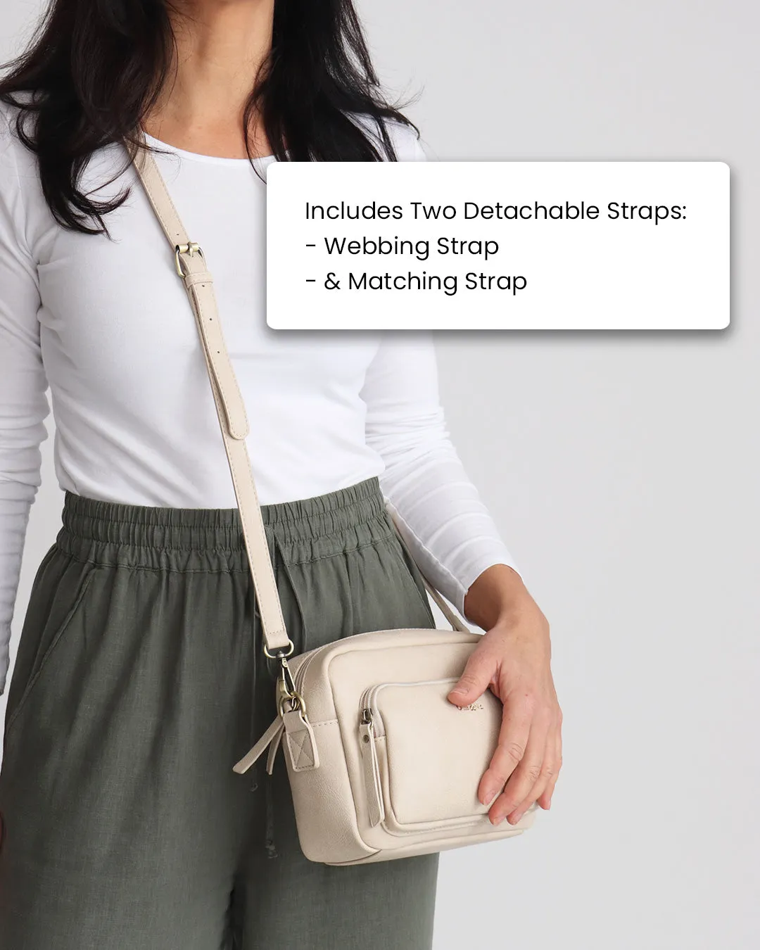 Doyle Crossbody & Purse Bundle - Pebble