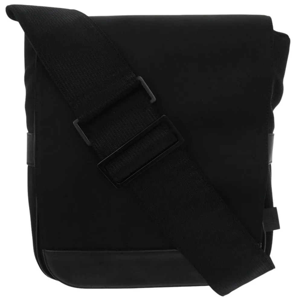 Dunhill Shoulder Bag Nylon, Leather black