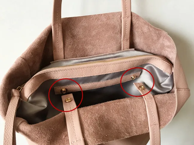 Fashion Womens Light Pink Leather Oversize Tote Bag Pink Shoulder Tote Bag Pink Handbag Tote For Women
