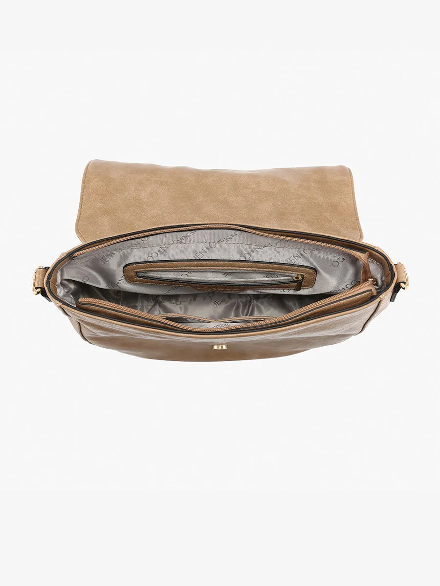 Foster Vegan Distressed Crossbody