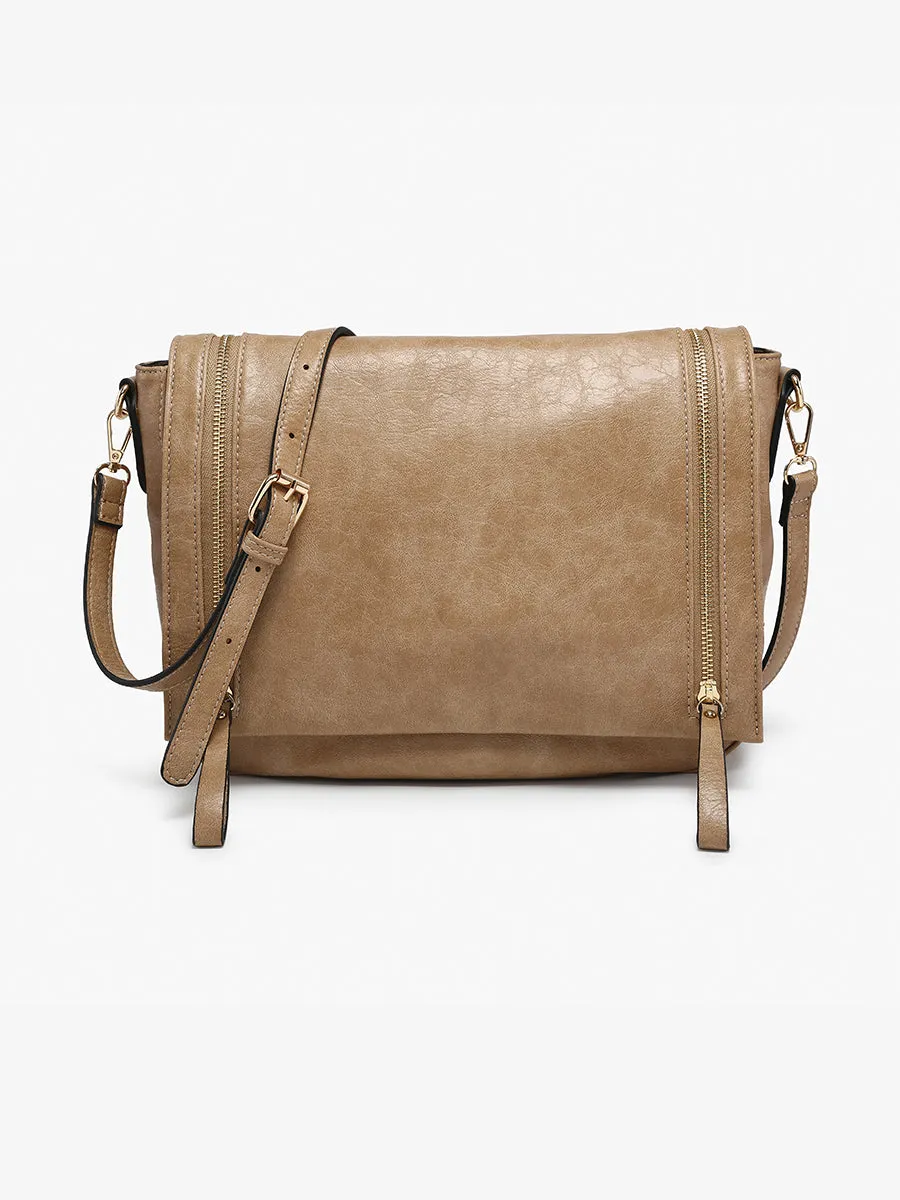 Foster Vegan Distressed Crossbody