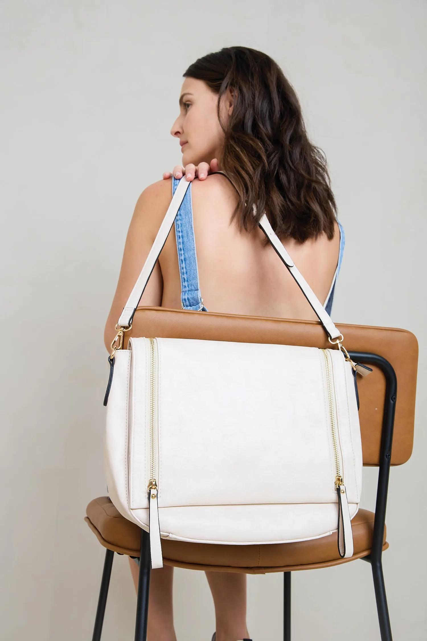 Foster Vegan Distressed Crossbody