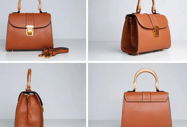 Genuine Leather Cute Handbag Crossbody Bag Shoulder Bag Women Leather Purse