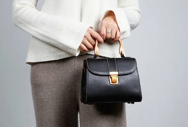 Genuine Leather Cute Handbag Crossbody Bag Shoulder Bag Women Leather Purse