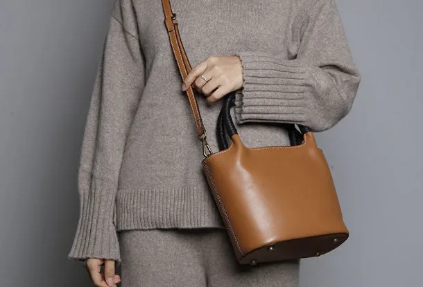 Genuine Leather Cute Handbag Crossbody Bag Shoulder Bag Women Leather Purse