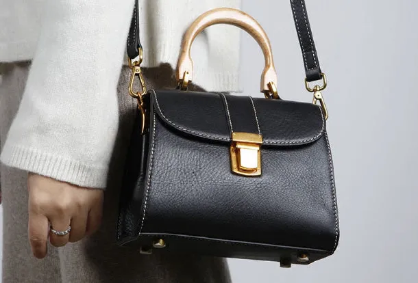 Genuine Leather Cute Handbag Crossbody Bag Shoulder Bag Women Leather Purse