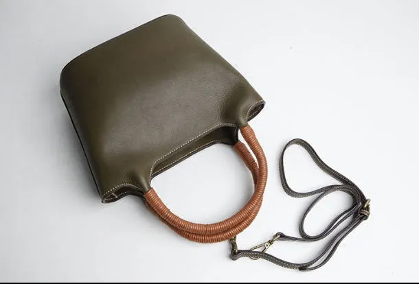 Genuine Leather Cute Handbag Crossbody Bag Shoulder Bag Women Leather Purse
