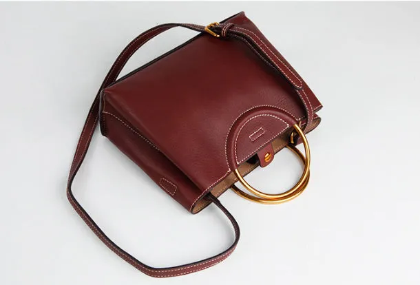 Genuine Leather Cute Handbag Crossbody Bag Shoulder Bag Women Leather Purse
