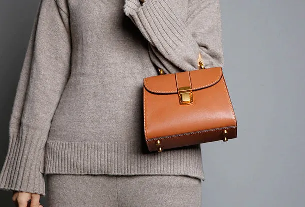 Genuine Leather Cute Handbag Crossbody Bag Shoulder Bag Women Leather Purse