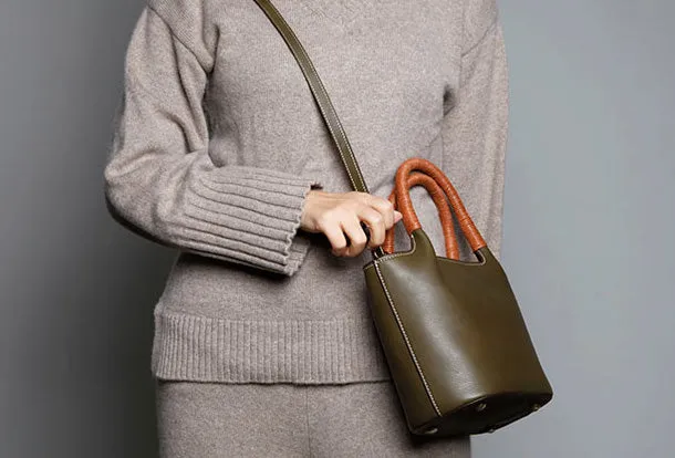 Genuine Leather Cute Handbag Crossbody Bag Shoulder Bag Women Leather Purse