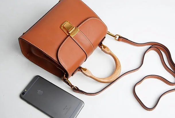 Genuine Leather Cute Handbag Crossbody Bag Shoulder Bag Women Leather Purse