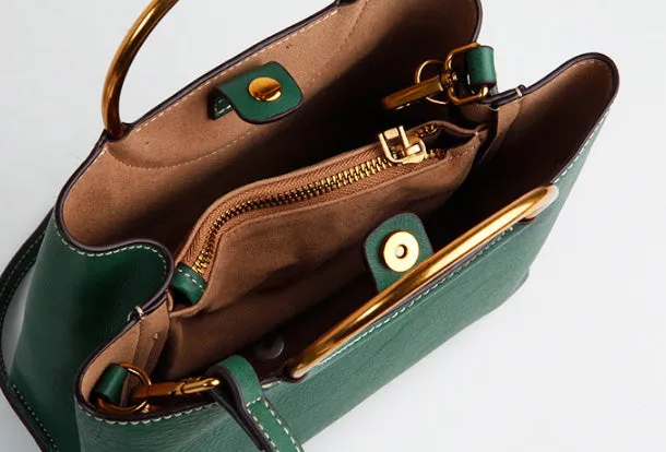 Genuine Leather Cute Handbag Crossbody Bag Shoulder Bag Women Leather Purse