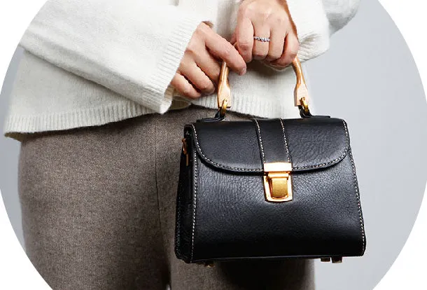 Genuine Leather Cute Handbag Crossbody Bag Shoulder Bag Women Leather Purse