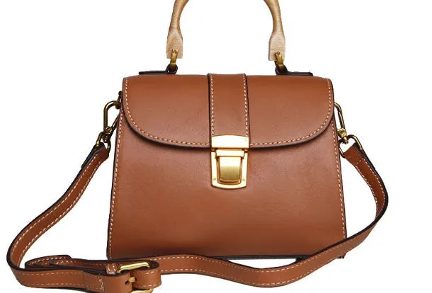 Genuine Leather Cute Handbag Crossbody Bag Shoulder Bag Women Leather Purse