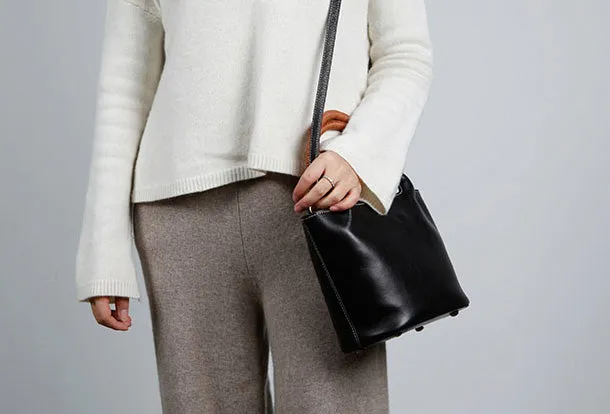 Genuine Leather Cute Handbag Crossbody Bag Shoulder Bag Women Leather Purse