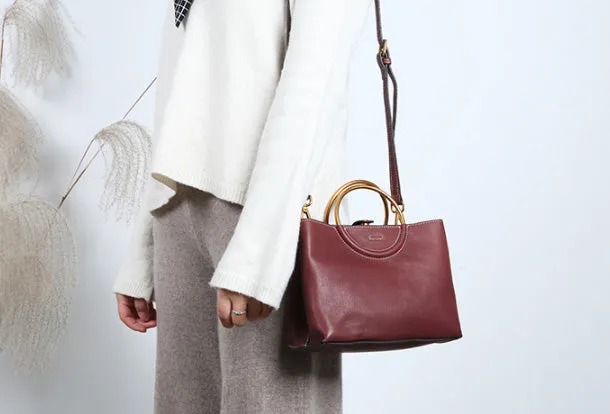 Genuine Leather Cute Handbag Crossbody Bag Shoulder Bag Women Leather Purse