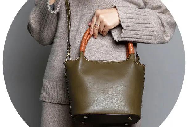 Genuine Leather Cute Handbag Crossbody Bag Shoulder Bag Women Leather Purse