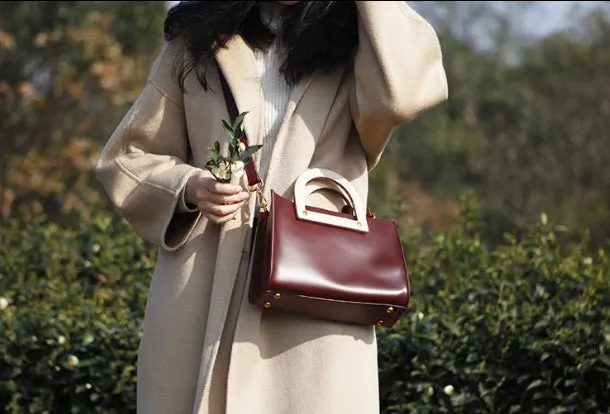 Genuine Leather Cute Women Handbag Shoulder Bag Crossbody Bag Women Leather Purse