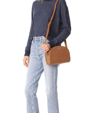 Genuine Leather Half Moon Bag Purse Crossbody Bag Shoulder Bag Purse For Women
