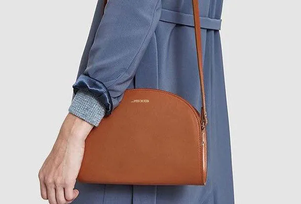 Genuine Leather Half Moon Bag Purse Crossbody Bag Shoulder Bag Purse For Women