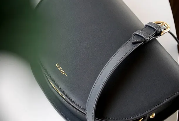 Genuine Leather Half Moon Bag Purse Crossbody Bag Shoulder Bag Purse For Women