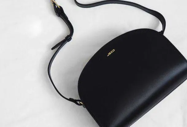 Genuine Leather Half Moon Bag Purse Crossbody Bag Shoulder Bag Purse For Women