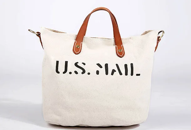 Genuine Leather Handbag Canvas Handbag Shoulder Bag Purse For Women