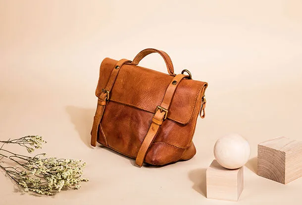 Genuine Leather Handbag Messenger Bag Crossbody Bag Shoulder Bag Purse For Women