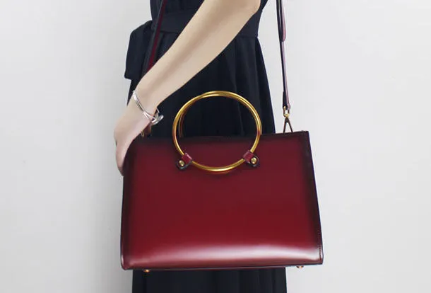 Genuine Leather handbag  purse shoulder bag black for women leather crossbody bag
