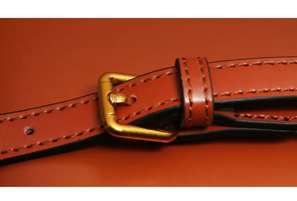 Genuine Leather round crossbodybag handbag shoulder bag for women leather bag
