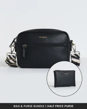 Gigi Crossbody & Purse Bundle - Black