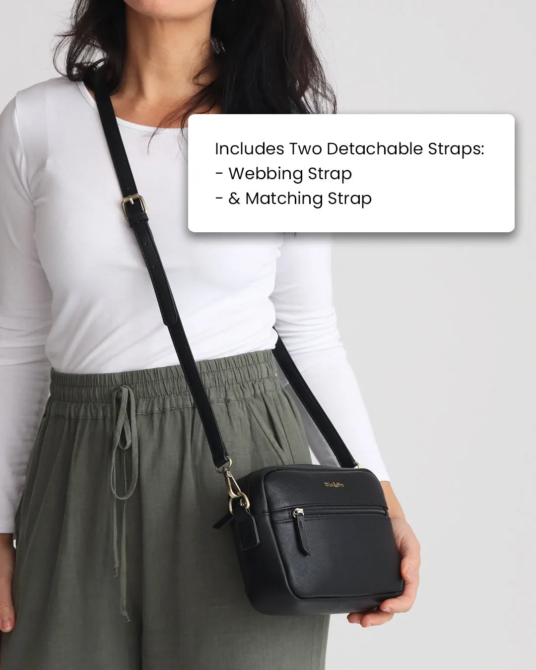 Gigi Crossbody & Purse Bundle - Black