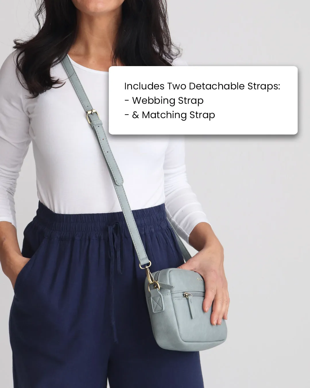 Gigi Crossbody & Purse Bundle - Duck Egg