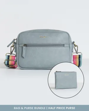Gigi Crossbody & Purse Bundle - Duck Egg