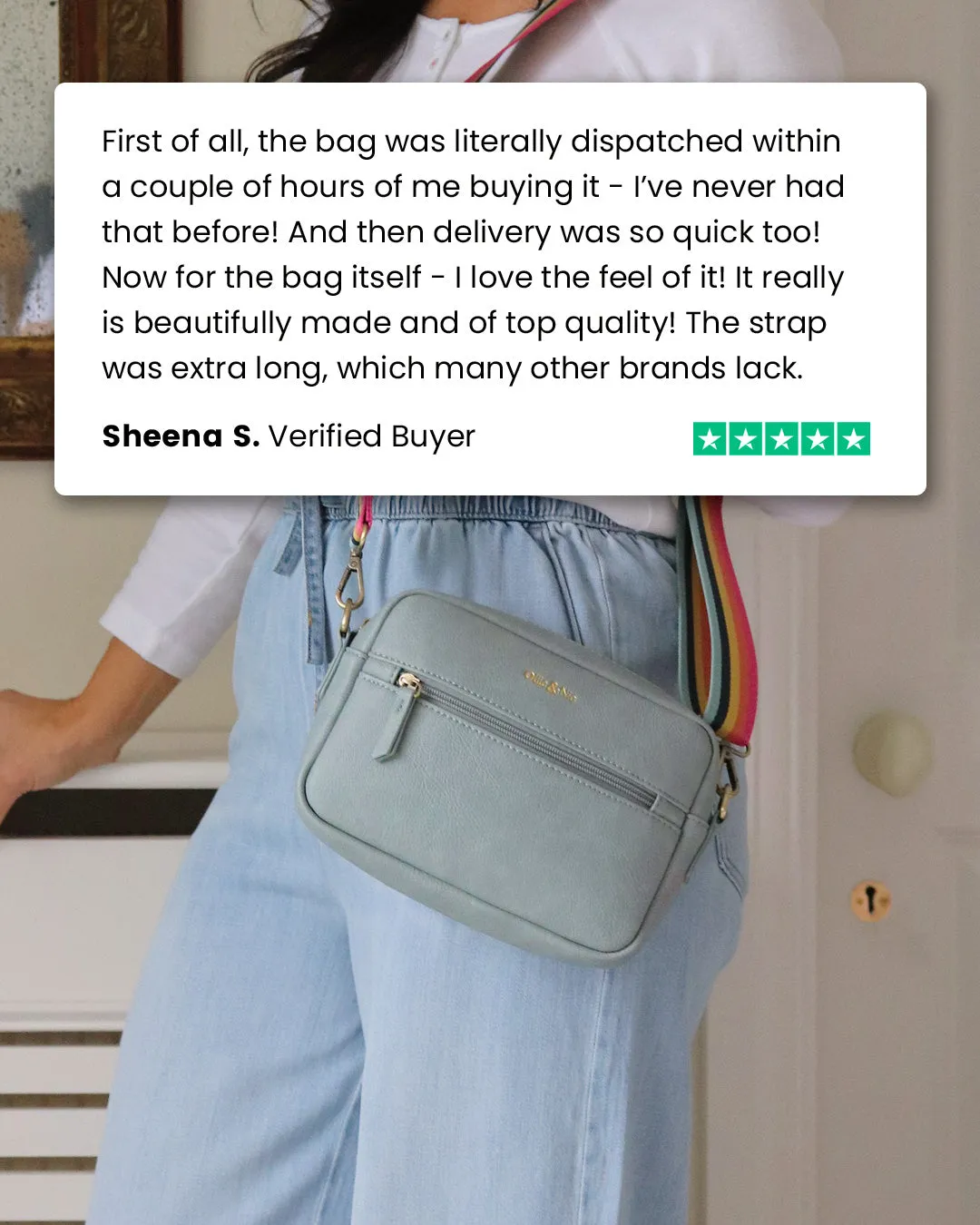 Gigi Crossbody & Purse Bundle - Duck Egg