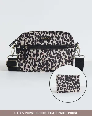 Gigi Crossbody & Purse Bundle - Leopard