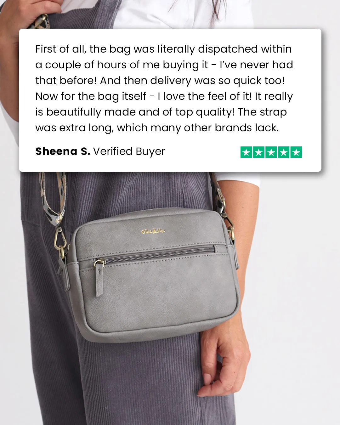 Gigi Crossbody - Dark Grey