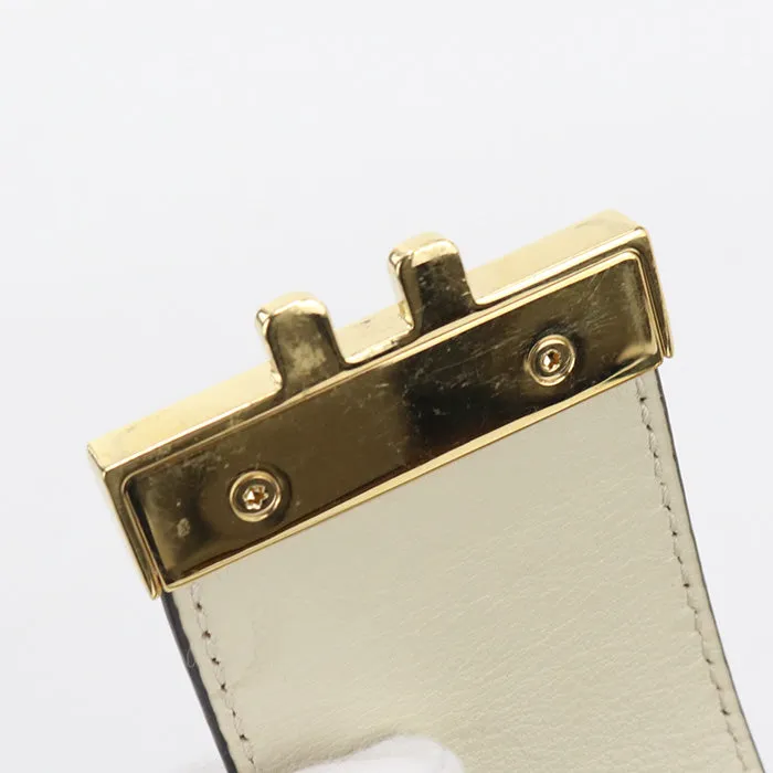 GUCCI 498156 Shoulder Bag Padlock GG Small GG Supreme Canvas,leather beige Women