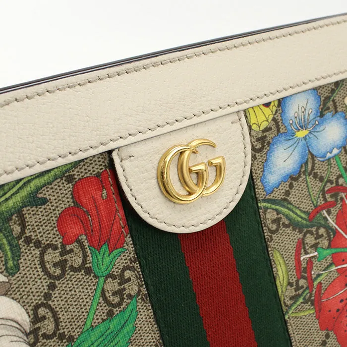 GUCCI 503877 Shoulder Bag Ophidia flower pattern Small ChainShoulder Bag GG Supreme Canvas,leather Multicolor Women