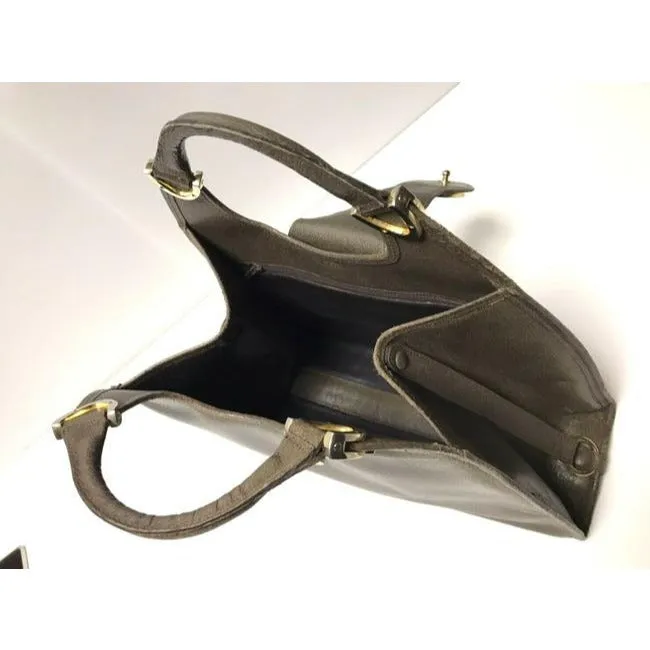Gucci Bag Shoulder Structured Top Handle Browngold Gg